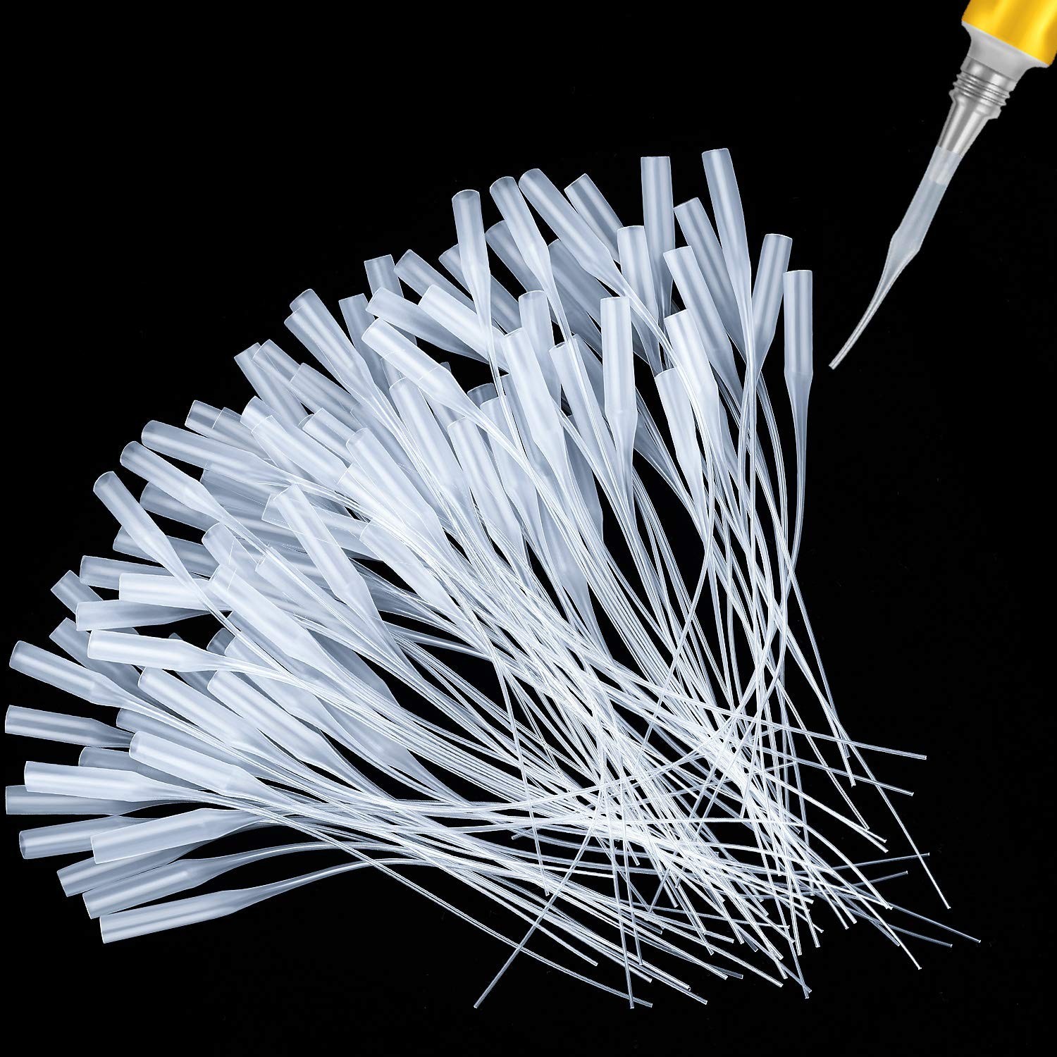Extremely Narrow Glue Applicator Tips – 200 Piece Set for Accurate Dispensing