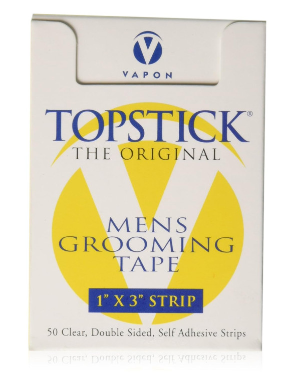 Topstick Clear Hairpiece Tape (1 Roll) – 1 x 3 WIDE STRIPS