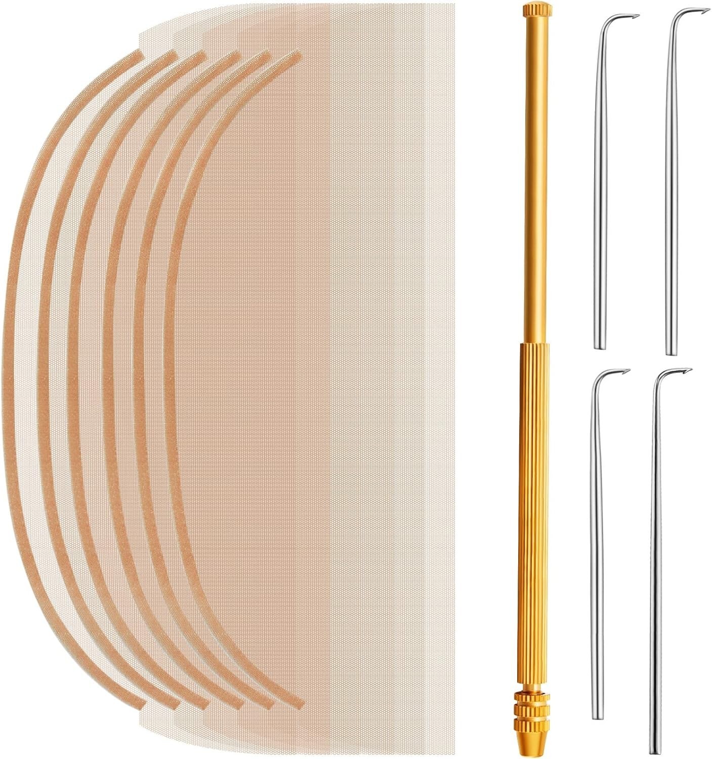 Beginner-Friendly Swiss Lace Wig Kit – Ventilating Needles