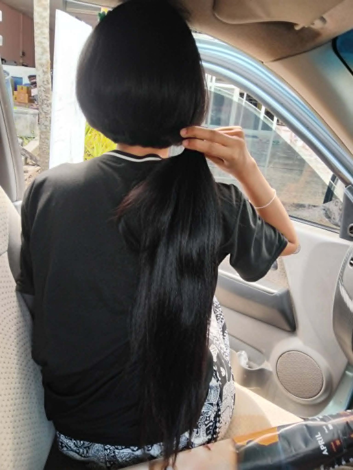 21″ 150g Thick Real Human Hair Ponytail Natural Black Brown Black A129