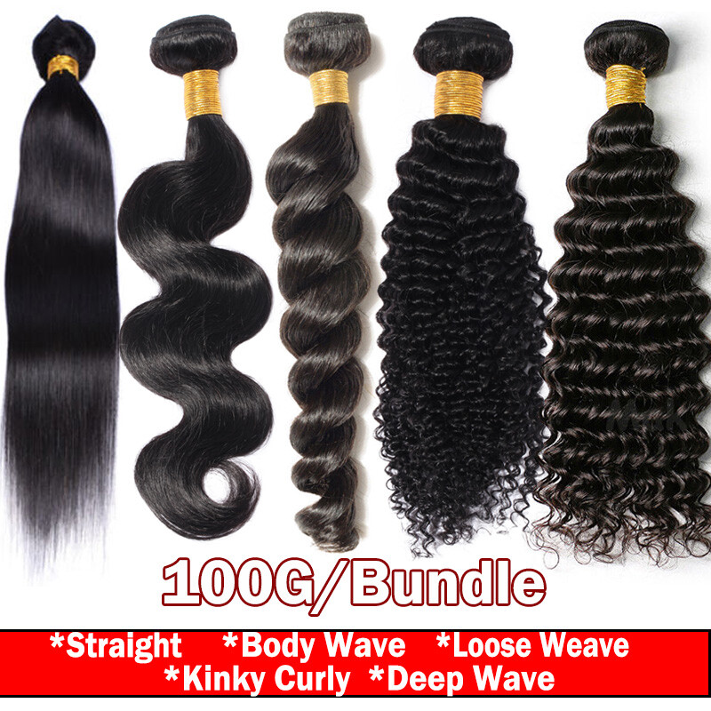 Malaysian Virgin Human Hair Weave Water Wave Weft 100G 1Bundle 100% Unprocessed