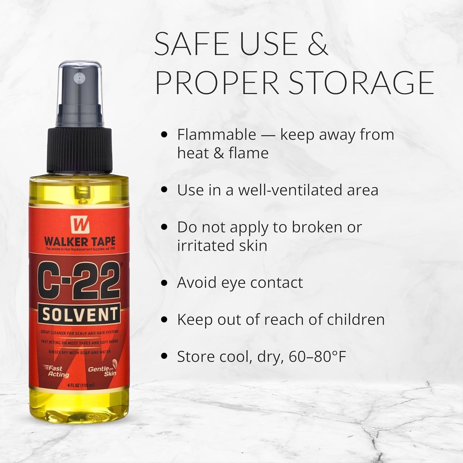 Versatile 4 Fl Oz C-22 Fast-Acting Spray for Wig & Tape-In Adhesive Release