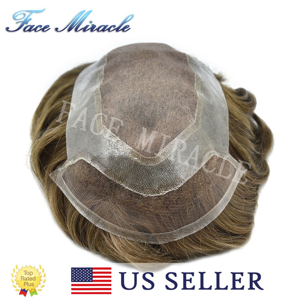 Mens Hair Piece Toupe for men Fine Mono Lace Front Men’s Toupee Human Hair Unit