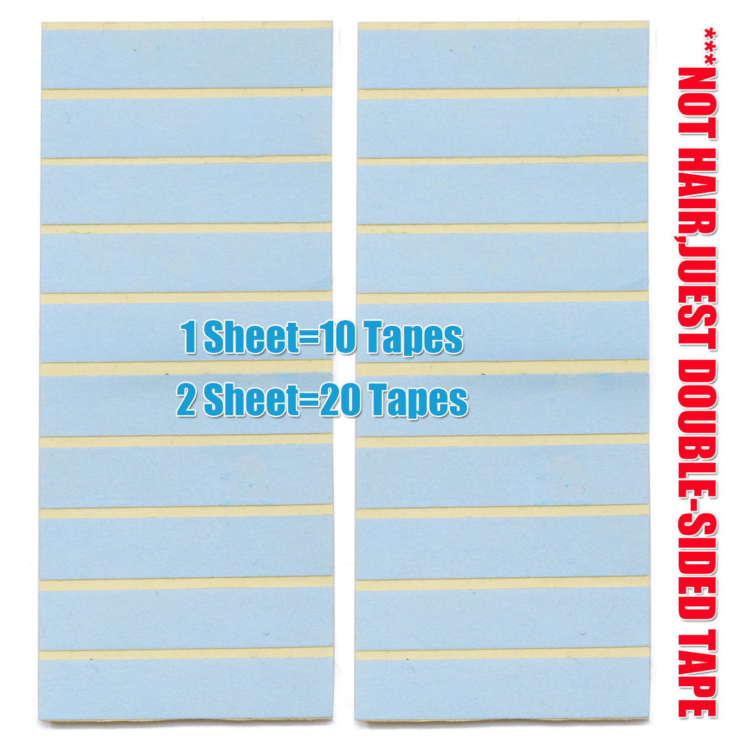 US Tape In Hair Extensions 10-100PCS Tape Adhesive Replacement Double Sided Glue