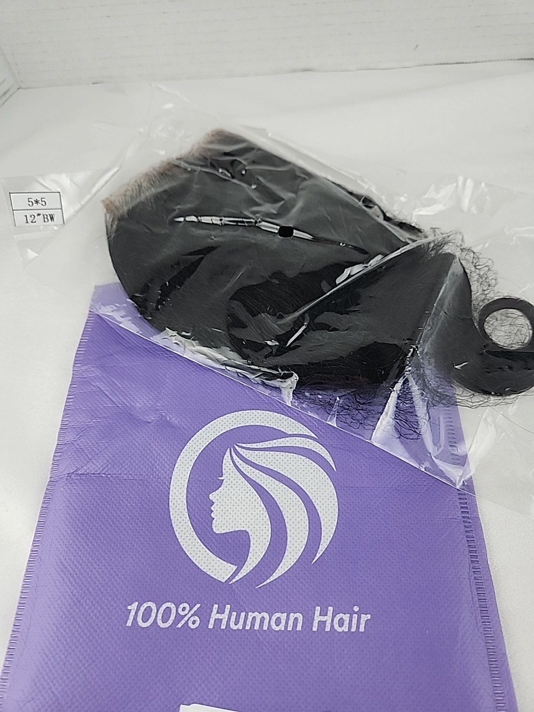 Human Hair Dark Brown 5*5 12inch New In Package