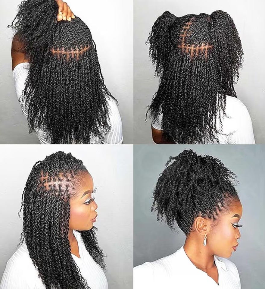 Queen Virgin Remy QVR 10in Afro Kinky Bulk Human Hair 50g Natural Black