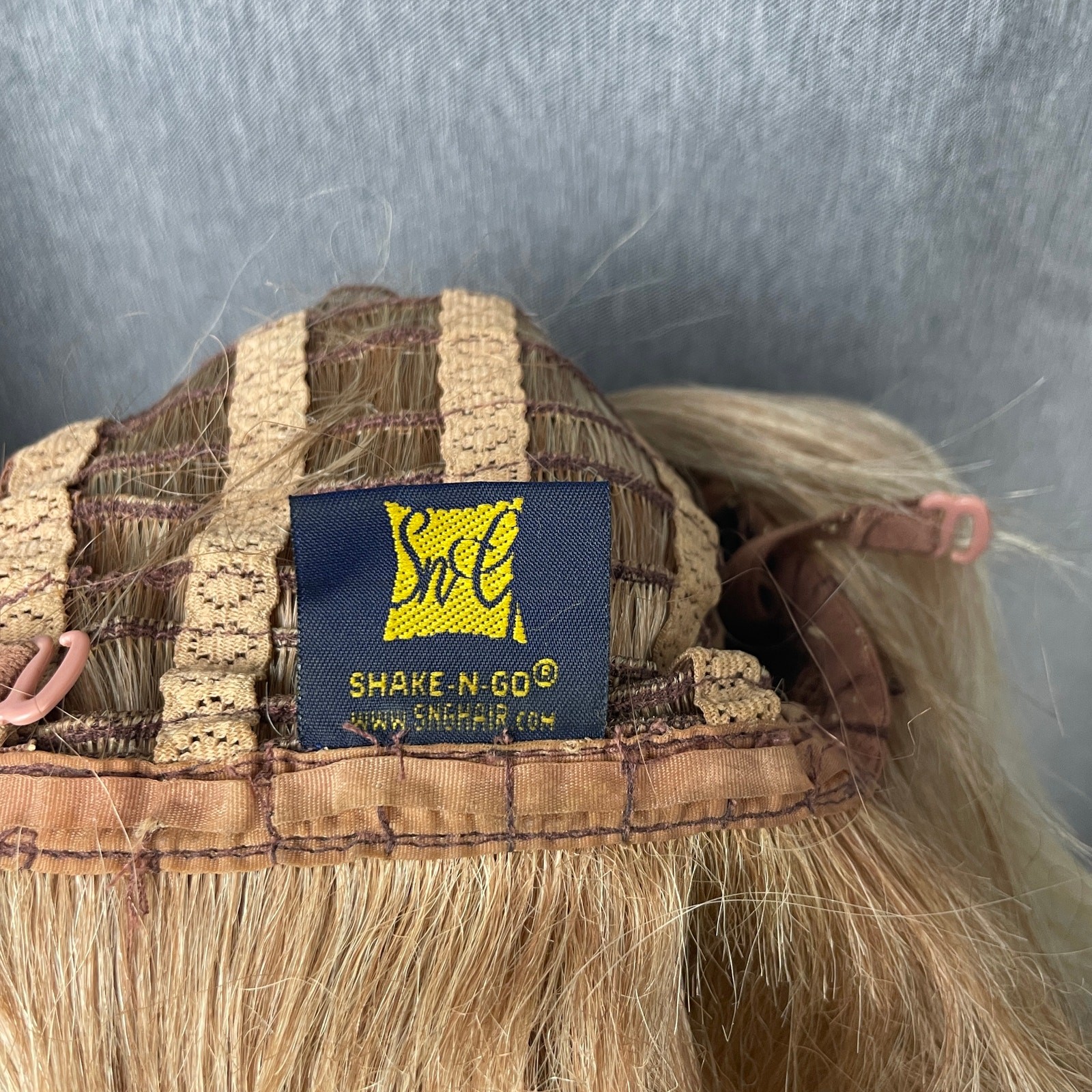 Shake N Go Light Blonde Layered Wavy with Bangs Lace Front Hair Wig