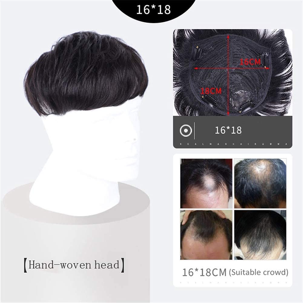 Men’s Wig Hair Replacement Hairpiece Baldness Wig Pieces Hair Pieces Short Wig