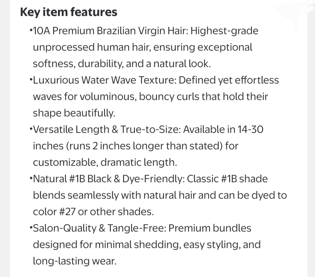 ASHINE 100% Brazilian Human Hair Extensions Black 0107-1B#-28”-WW Brand New