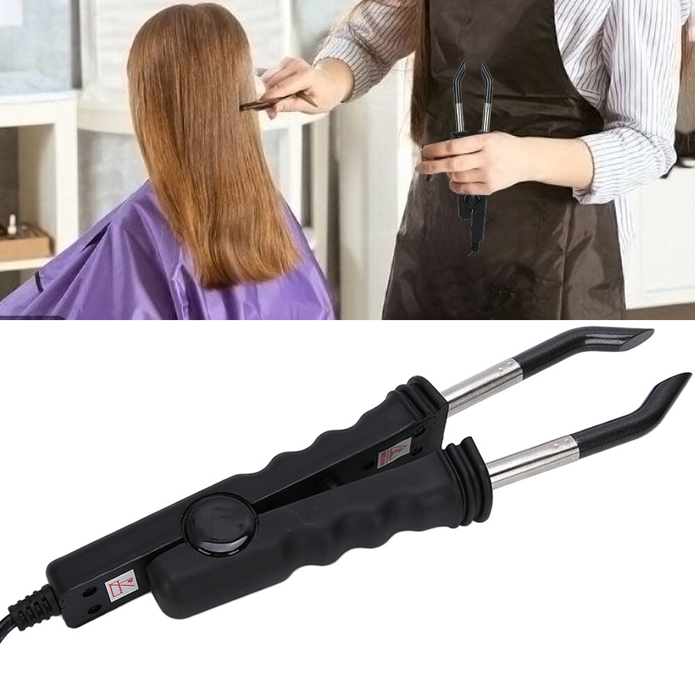Salon Hair Extension Sewing Fusions Iron Bonding Tool Heat Gun Connector Kit Set