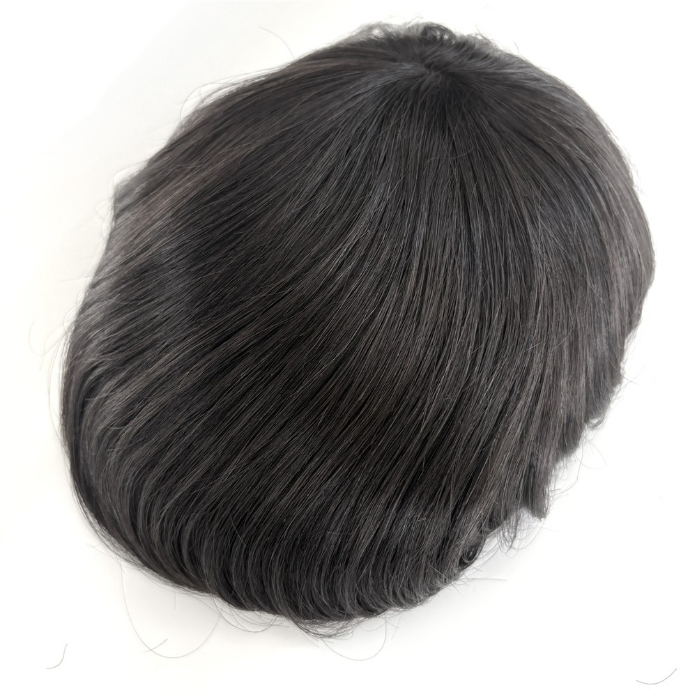 Toupee For Men Human Hair Lace Front Replecement System Mono Center Medium Hair
