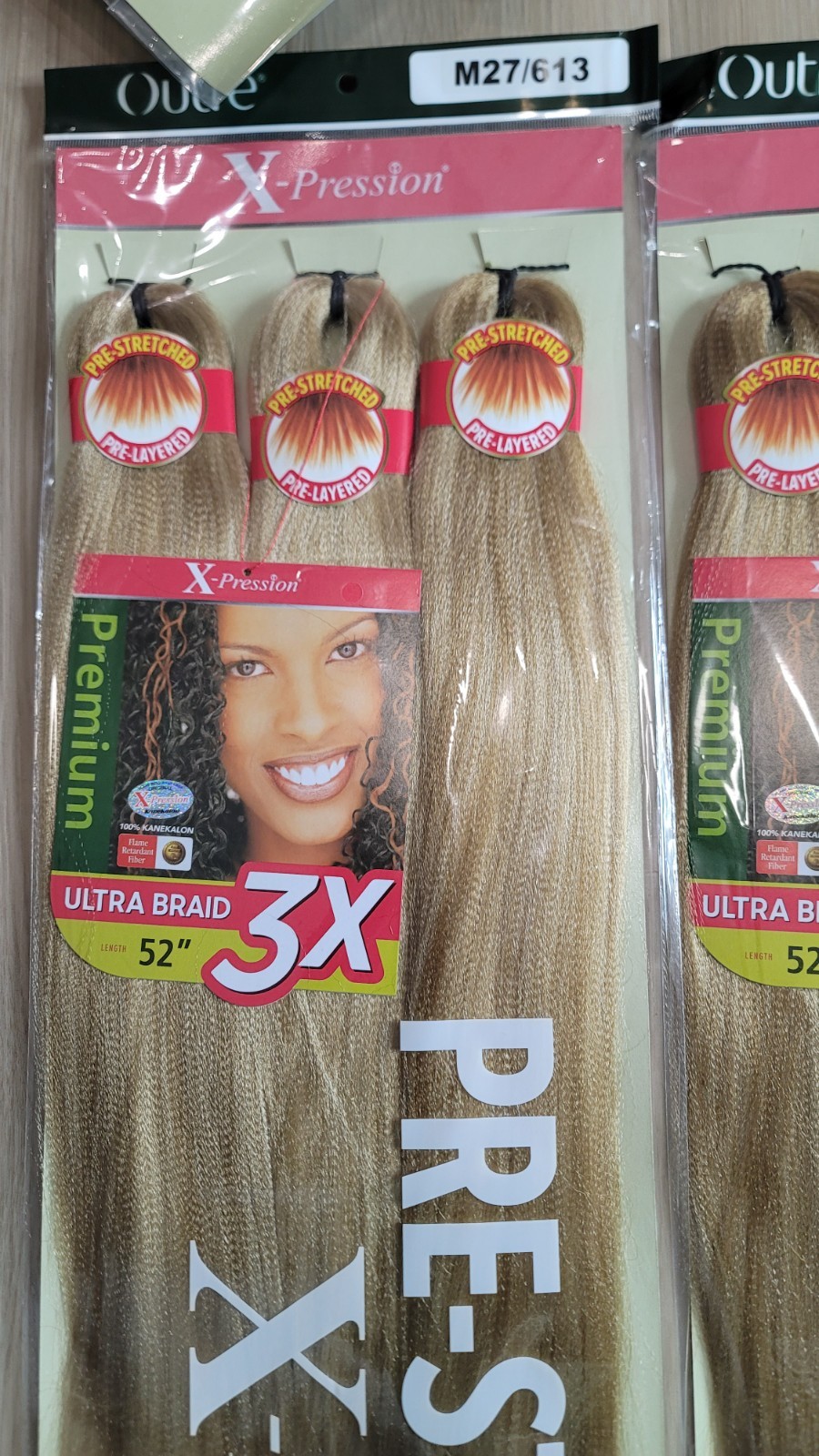 3 Pack Pre Stretched Braiding Hair 9X 52″ COLOR M 27/613 X-Pression Outre