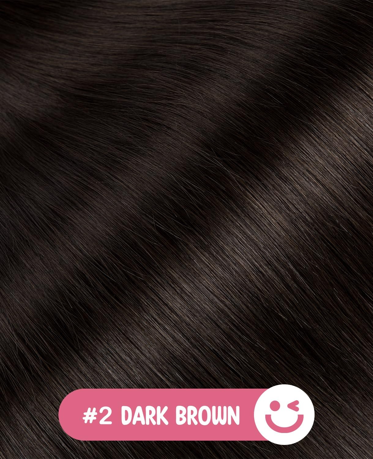 Youngsmile Injection Tape In Hair Extensions Human Hair 2 Dark Brown Invisi