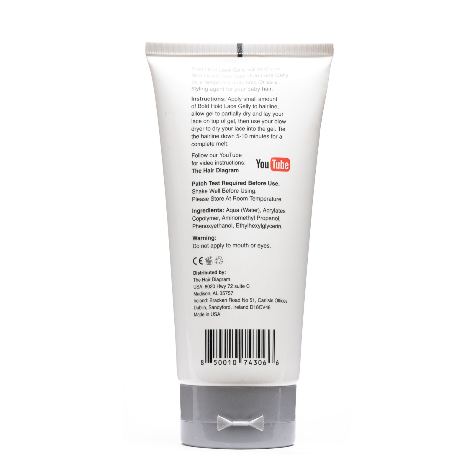 Bold Hold Lace Gelly® by The Hair Diagram® Glue Less Gel for Wigs and Baby Hairs