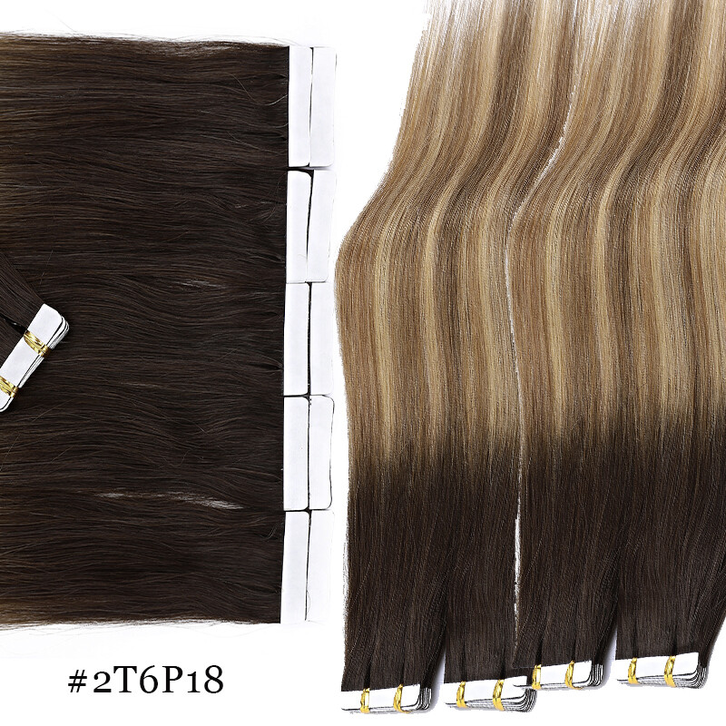 Invisible Tape In Skin Weft 60Pcs=100g Russian Remy Real Human Hair Extensions