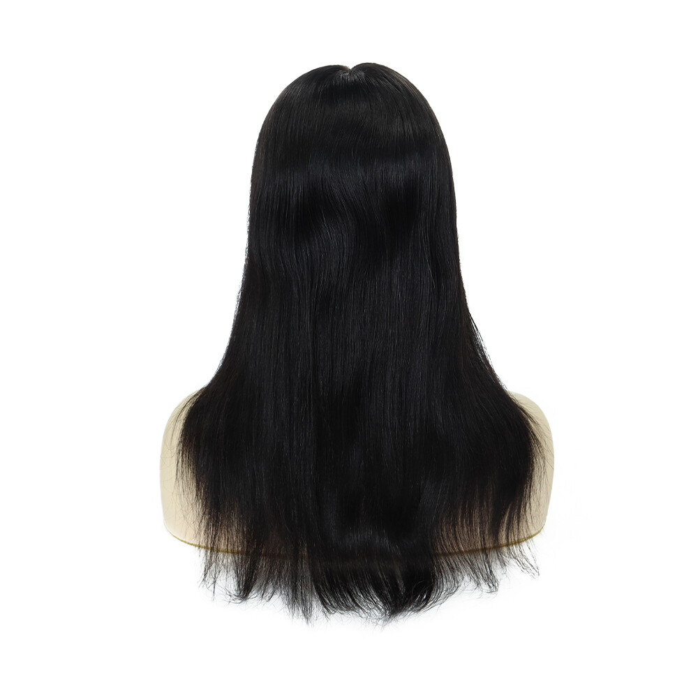 Women Toppers Top Pieces Hair Replacement Remy Hair 16” Long Human Hair Q6L 7X9