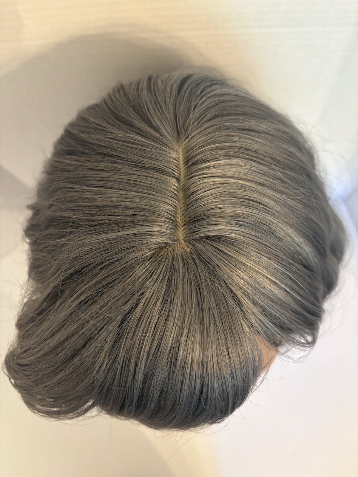 Silky Ash Silver Gray Silver Wig Beach Wave Bob Lob New Convertible Bangs