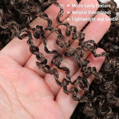 Pre Looped Yanky Twist Crochet Hair 14 Inch 8 Packs 14 Inch (Pack of 8) 1BH30#
