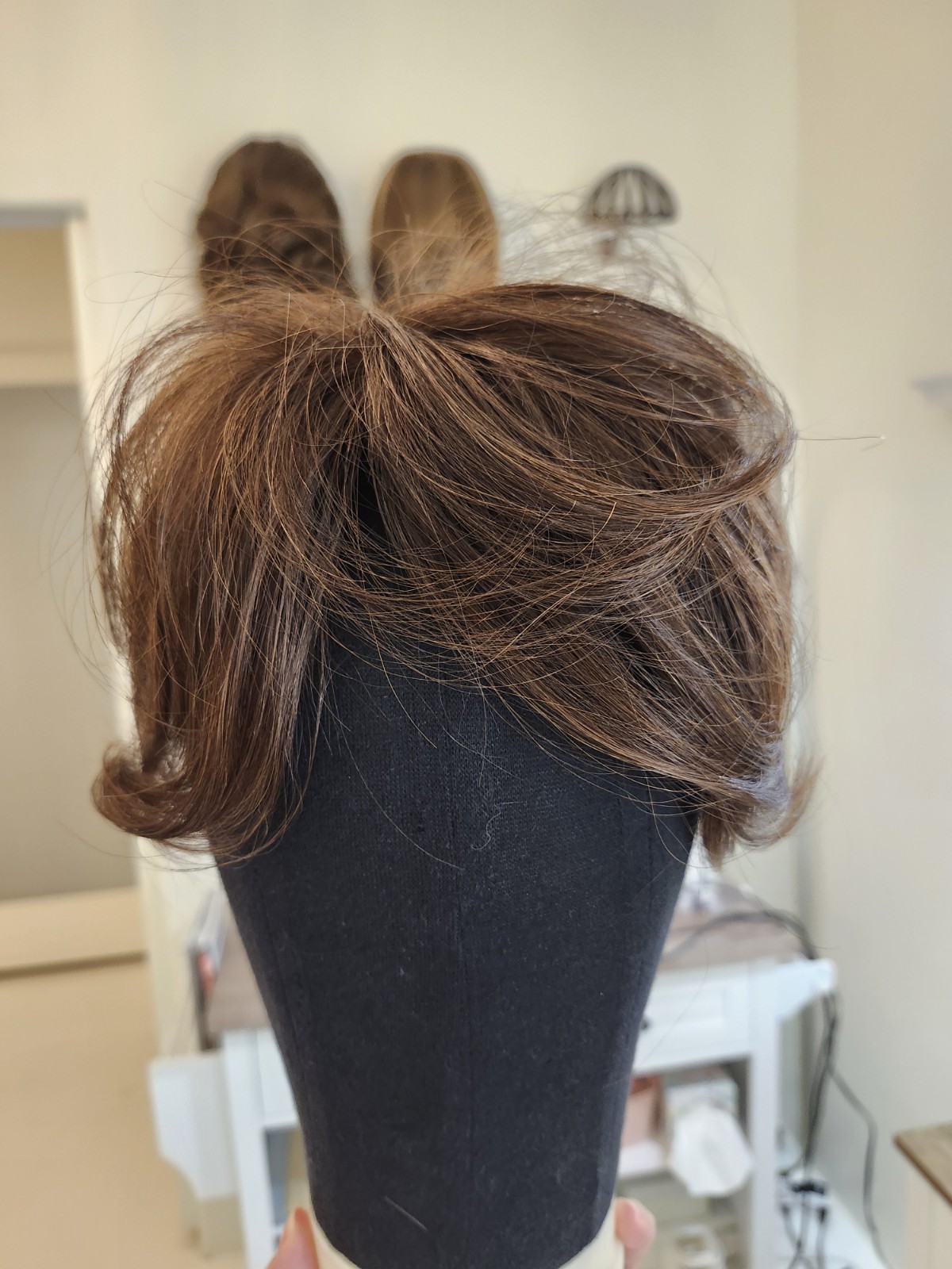 Wigpro human hair Top Piece , 5-7″ 307M Pull Thru Brown 04