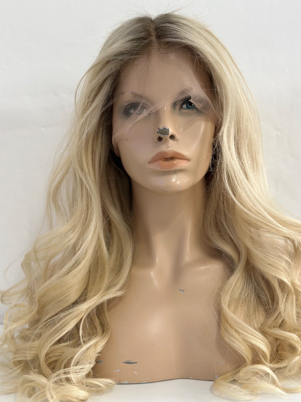 Blonde Lace wig , 100% human hair lBrand New ROOTED 20” custom order