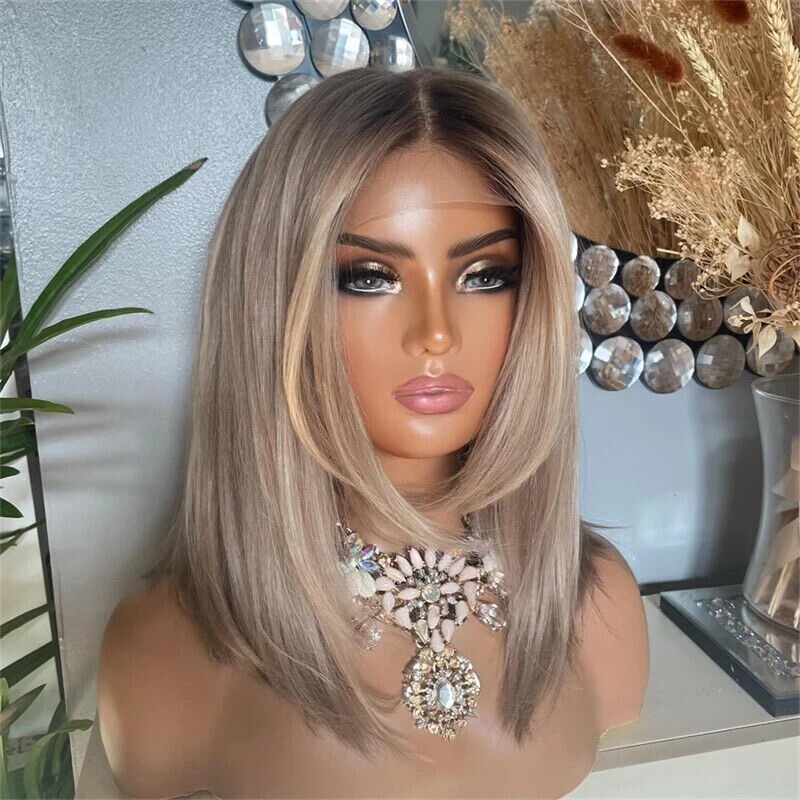Low Density Hair Wig | Blonde Layered Short Straight