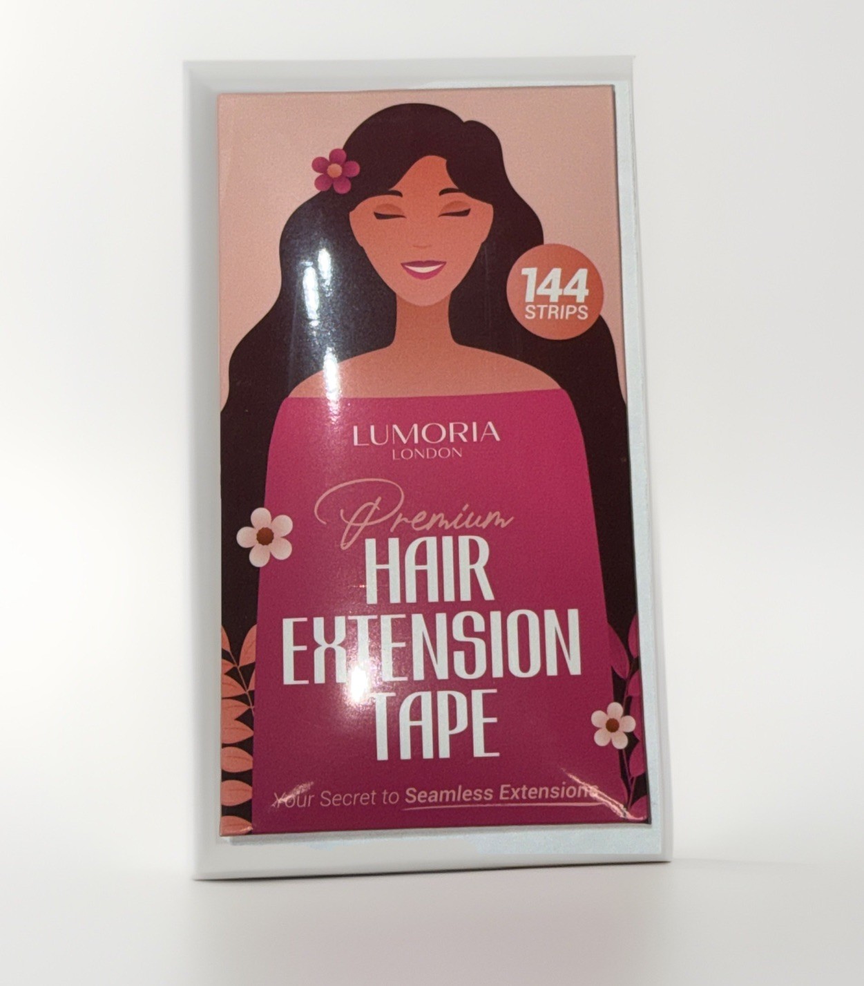 Lumoria Hair Extension Tape (144 Strips) Premium Hair Tape for Hair Extensions