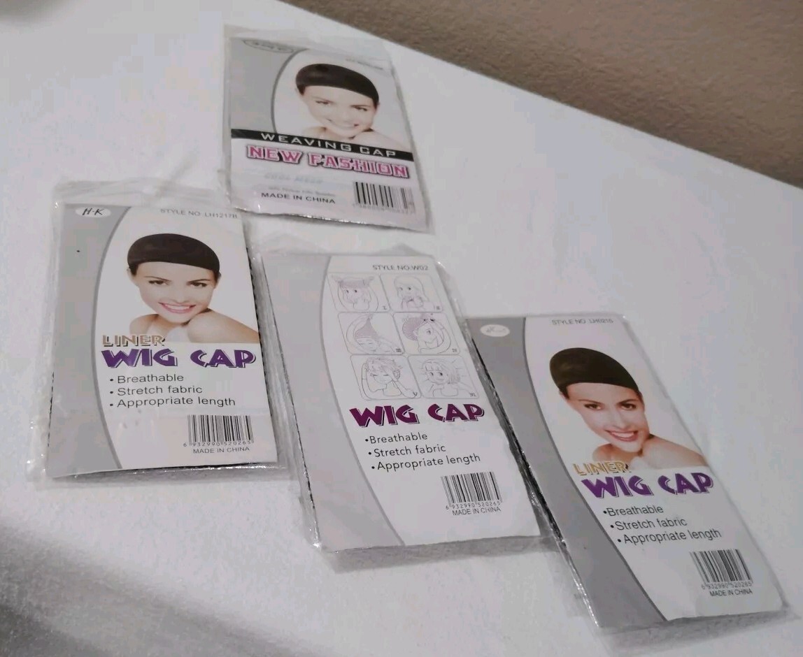 SEALED 4 Liner Wig Cap Style No LH0215 Breathable Stretch Fabric(Black,Brown)