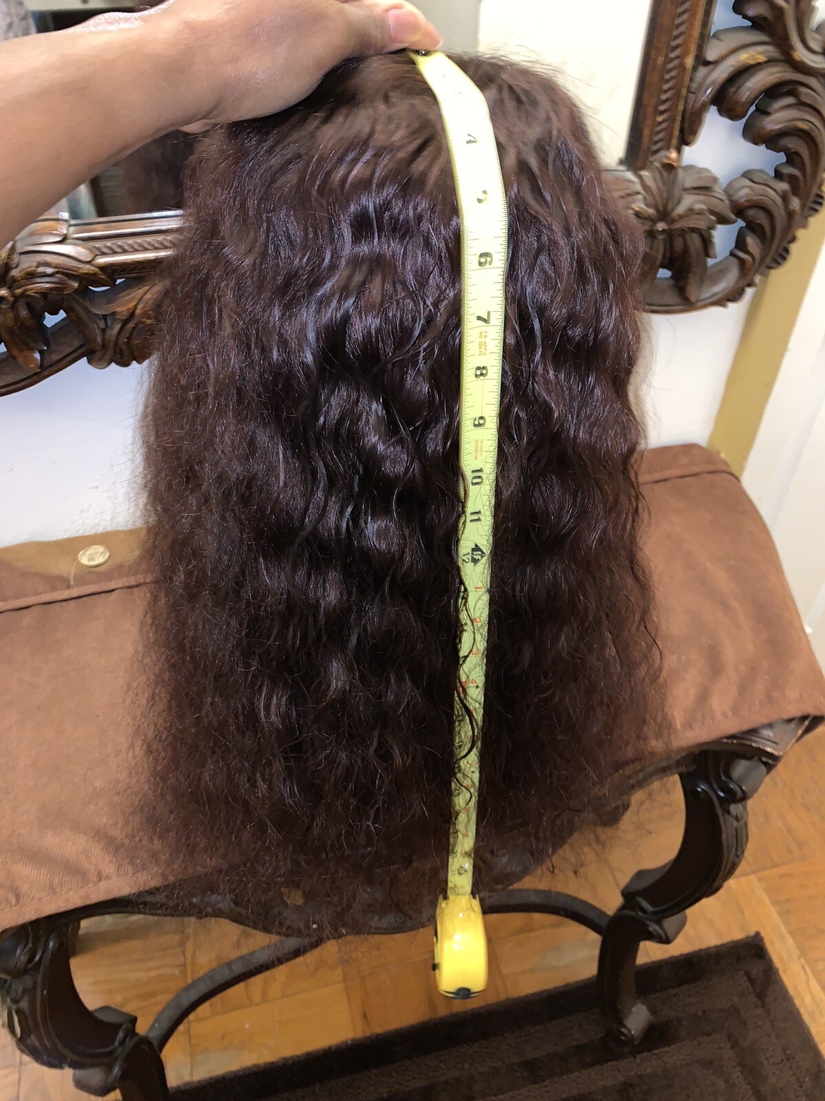 Brown Lace Front Wig for Women Human Hair Wig Chocolate Brown Bleached knots