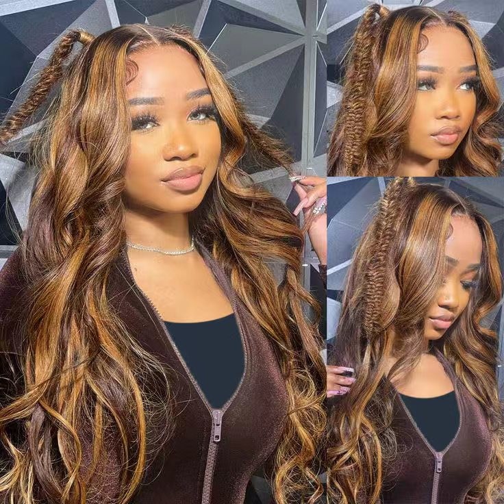 Transparent Lace Wigs Human Hair Ombre 1B/30 Lace Front Wigs 5×5 Boyd Wave