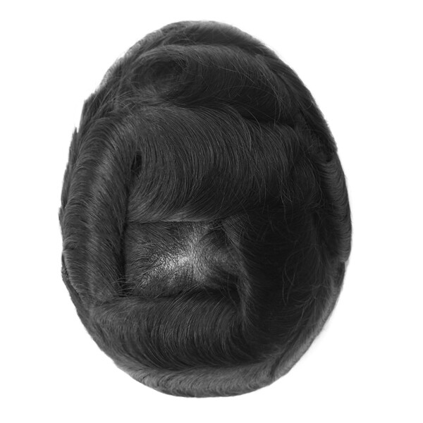 Swiss Lace Toupee For Men Gent Human Hair Replecement System Natural Hairpieces