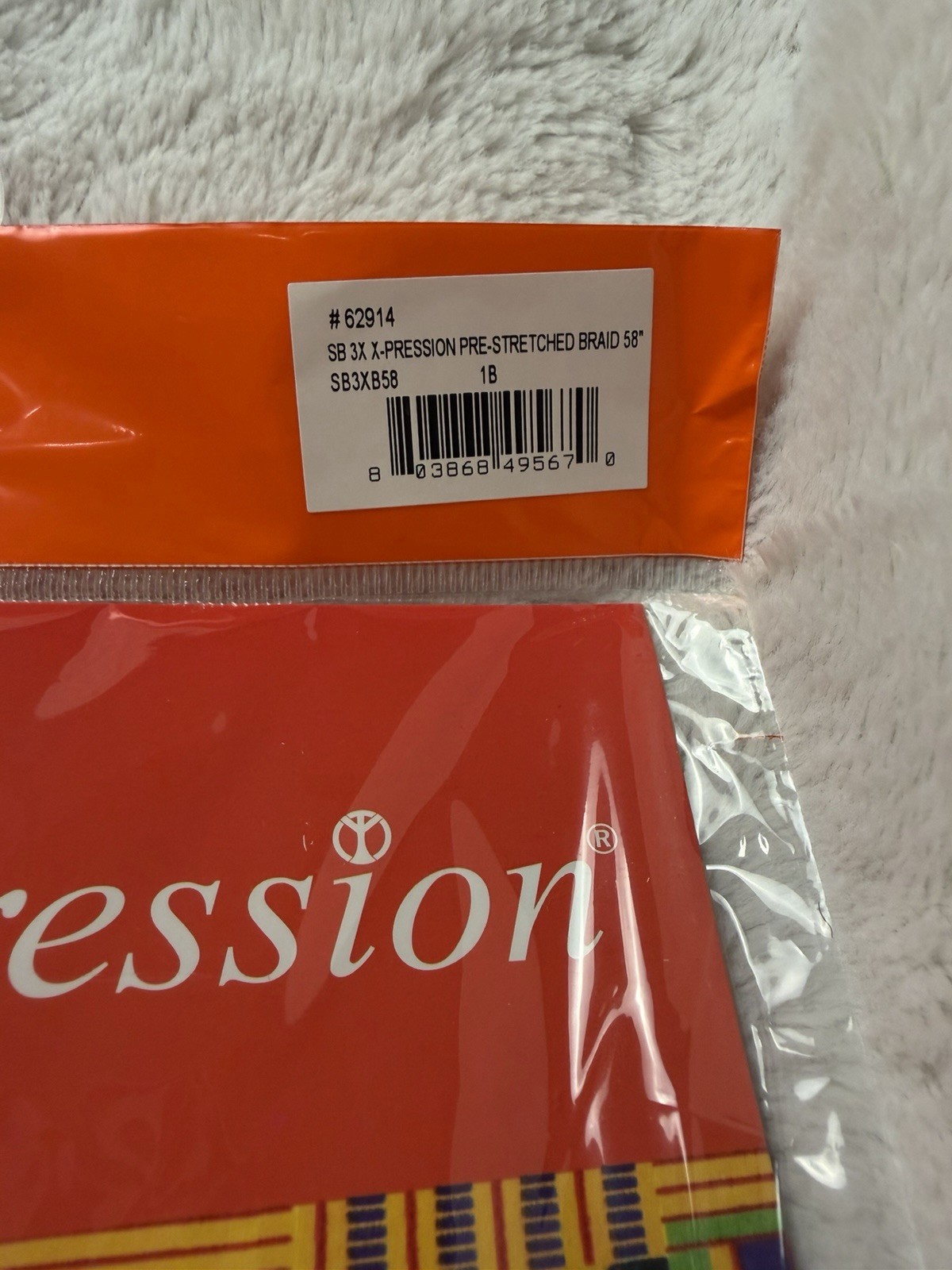 2 pk Sensational 3X X-pression Pre-stretched Braid 58″ 1B 100% Kanekalon