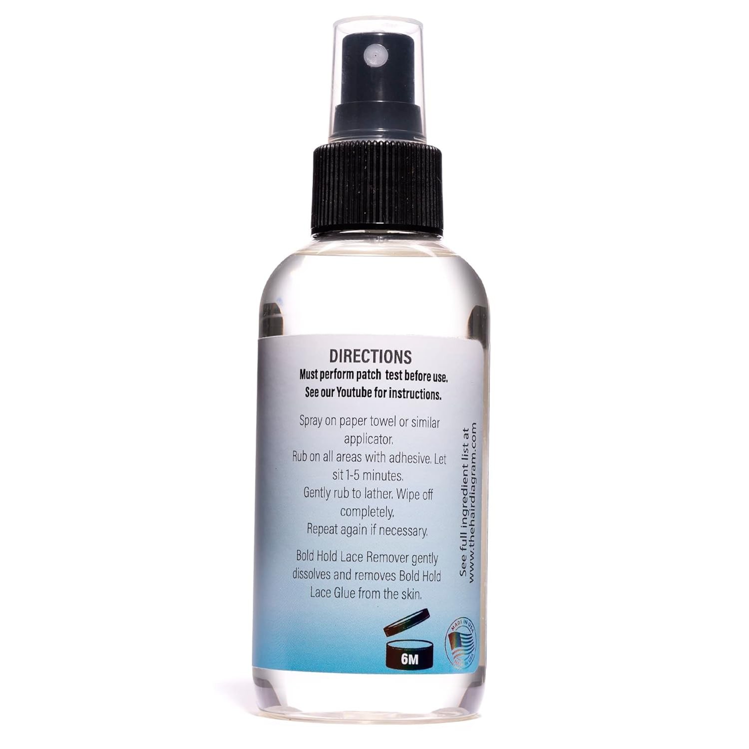 Gentle Lace Remover Spray – Bold Hold Bond Release, No Harsh Solvents – 4oz