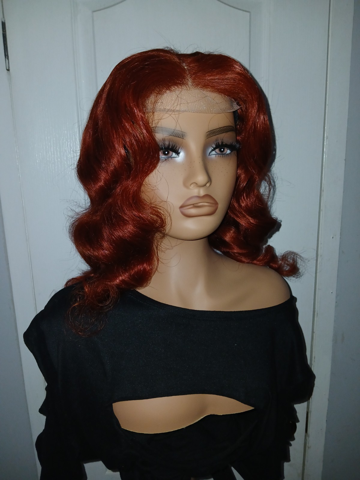 33B Reddish Brown Bundles with 4×4 Closure Body Wave Bundles Human Hair Wig