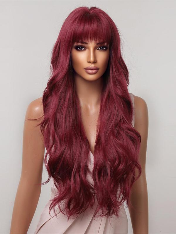Long Curly Wavy Wigs for Women,26 Inch Natural Gorgeous Easy To Wear Fluffy Wigs