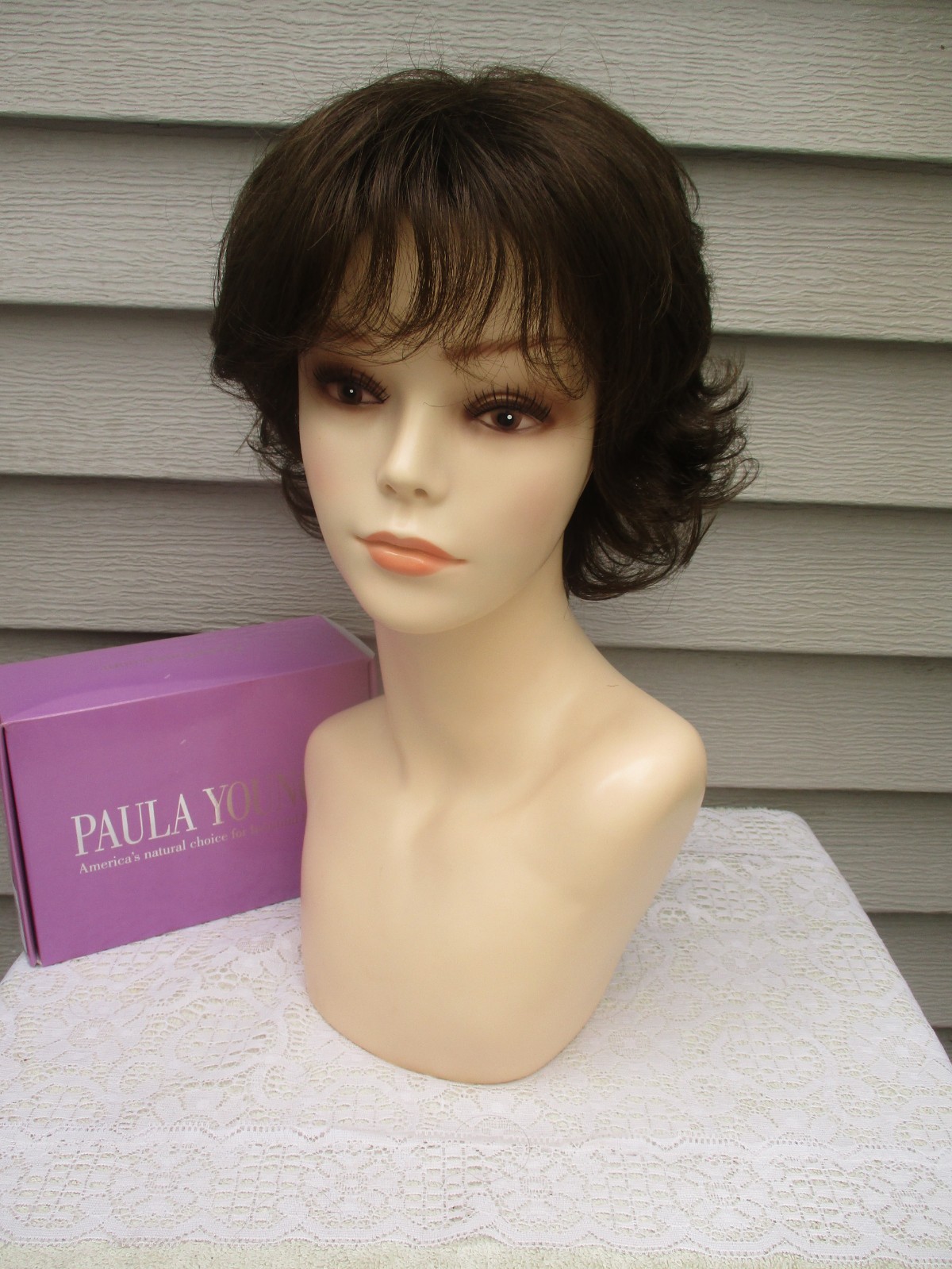 Paula Young Wig DANI Color #8 MEDIUM BROWN Layered Style UNWORN Read