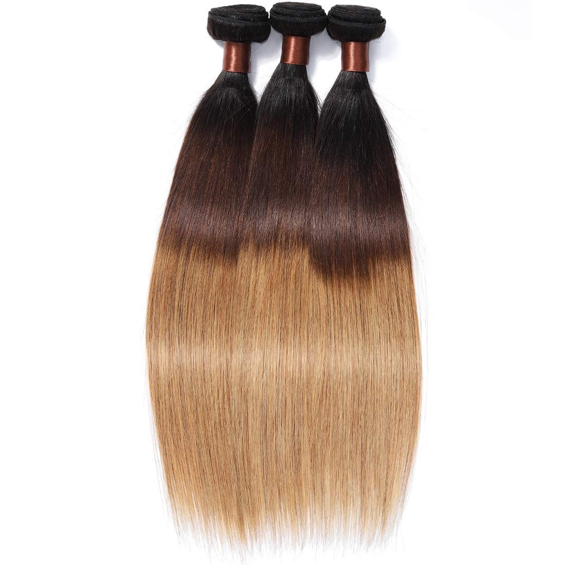 Cranberry Brazilian Ombre Virgin Human Hair Bundle – Straight Ombre Hair, 22inch