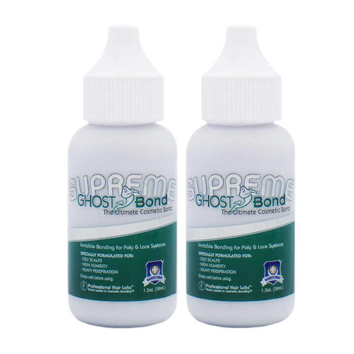 Ghost Bond “SUPREME” Poly & Lace Adhesive No Shine 1.3 Oz. (Genuine) Pack of 2
