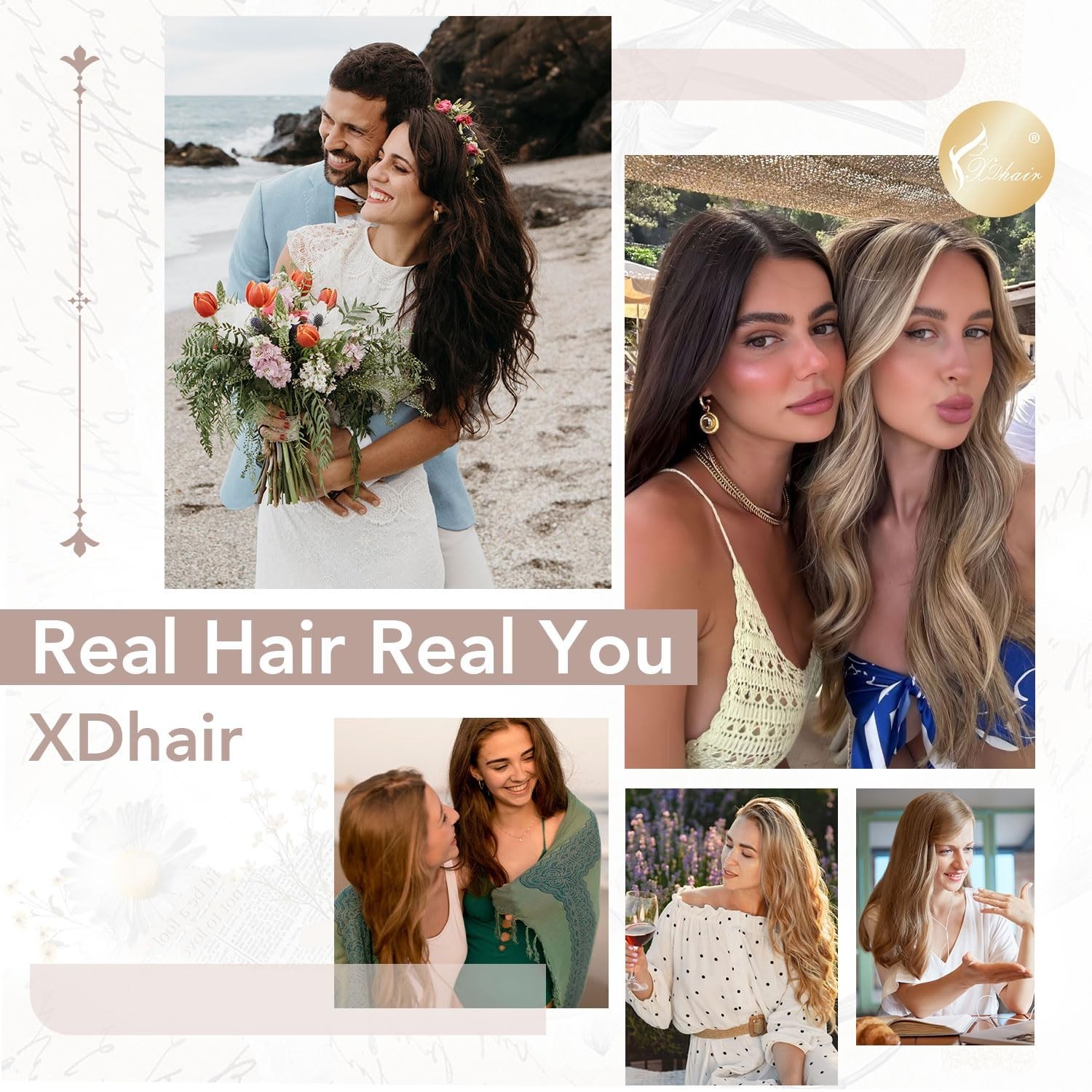 20″ Clip In Hair Extensions Remy Human Hair 120g Medium Brown to Caramel Blonde
