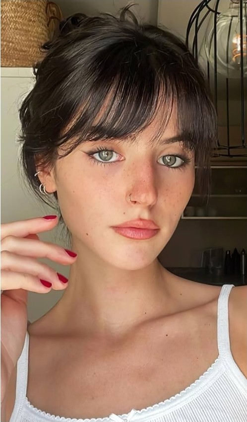 QGZ Clip in Fake Bangs Fringe with Temples Hairpieces 100% Real Human Hair…315