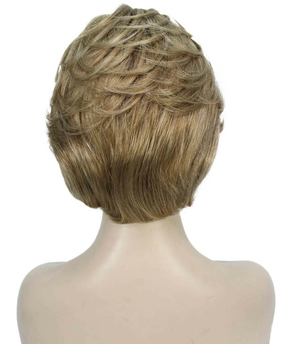 Lana – Straight Kanekalon Synthetic Fiber Full Wig, 3.25 – 6.5 in, Ash Blonde