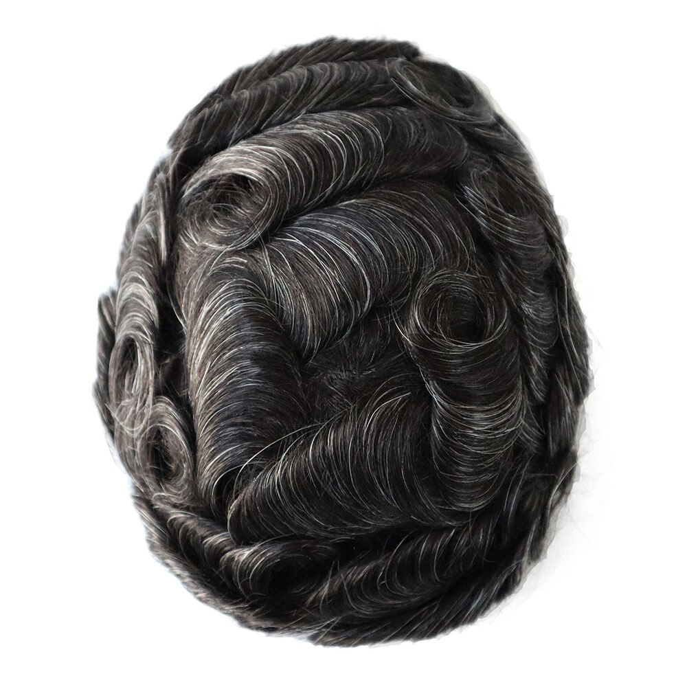 Australia Men Toupee Hairpiece French Lace Hair System Replacement Poly Skin Wig