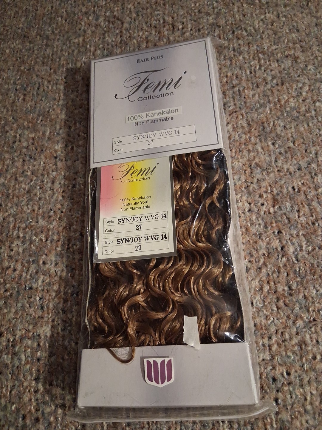 Femi Collection Hair Plus 100% Kanekalon Hair New ExW 12in Color 27 Syn Joy Wvg