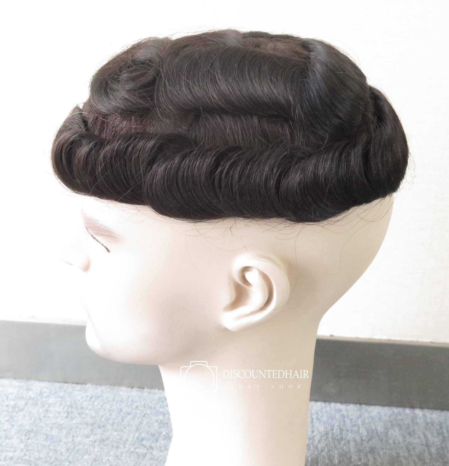 Undetectable Mens Hairpieces Super Thin Skin Human Hair Replacement Toupee #2