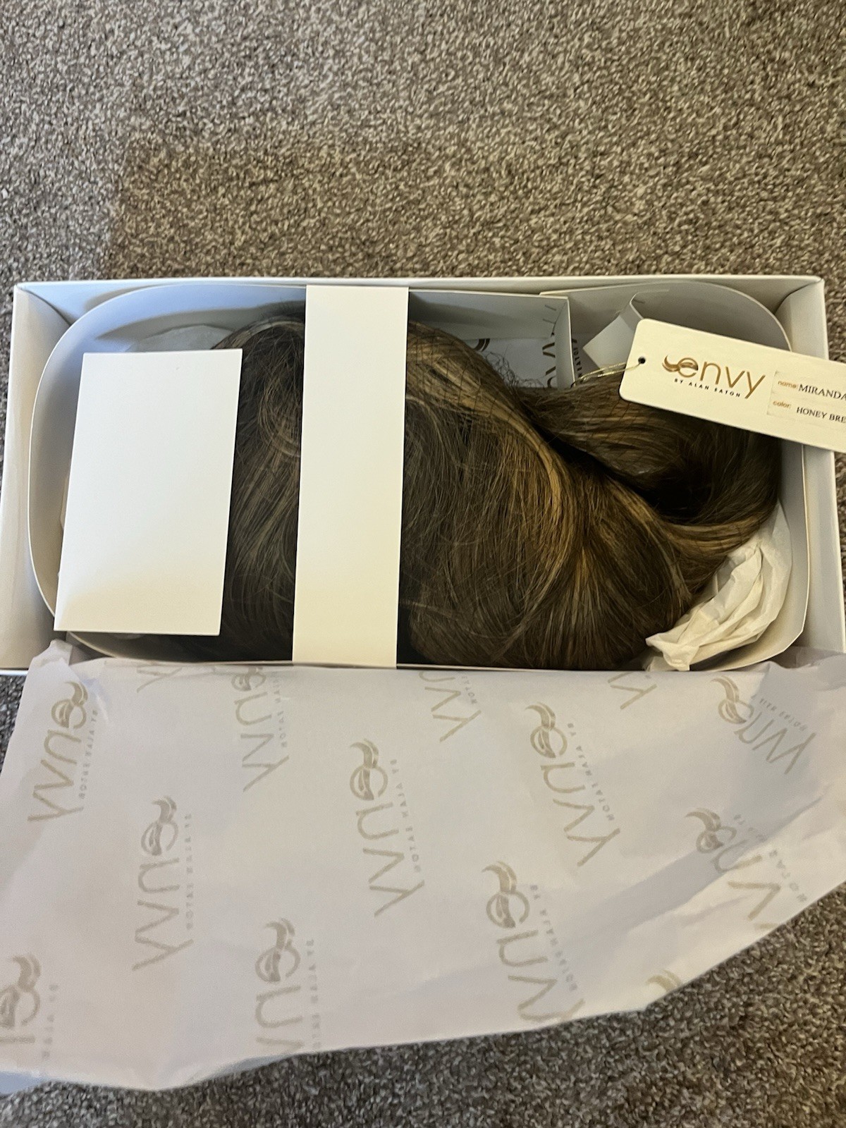 MIRANDA Wig by ENVY, **Honey Breeze** Medium With Bangs, Open Cap! New!