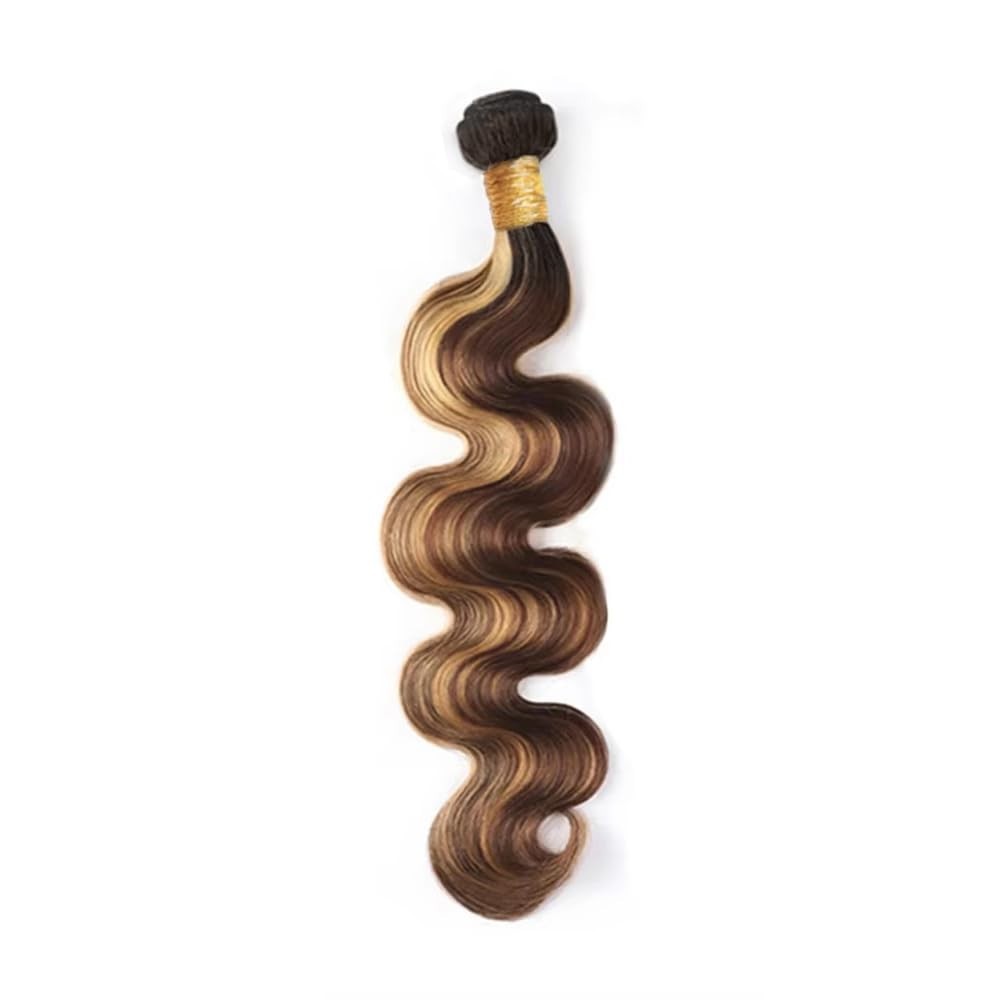 P4/27 Blonde Human Hair Bundles Body Wave 1 Bundle Remy Hair Bundles 100g 12″