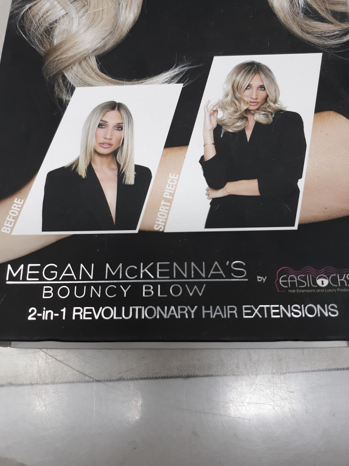 MEGAN MCKENNA’S BOUNCY BLOW BY EASILOCKS 2-IN-1 HAIR 14″ 70G 22″ 110G ASH BLONDE
