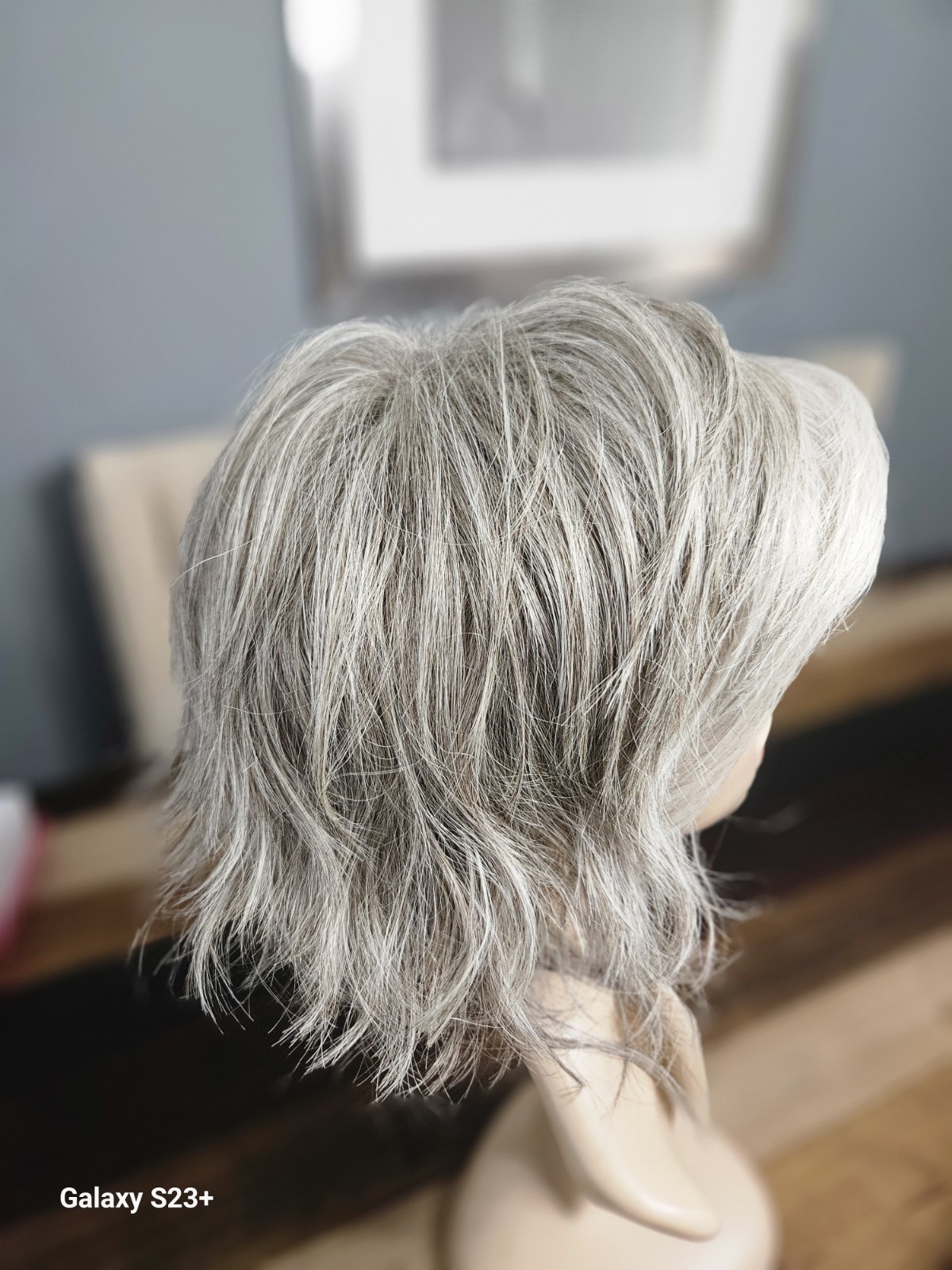 Rene of Paris Layered Wavy Synthetic Wig Gray Classic Cap Heat-Resistant Women
