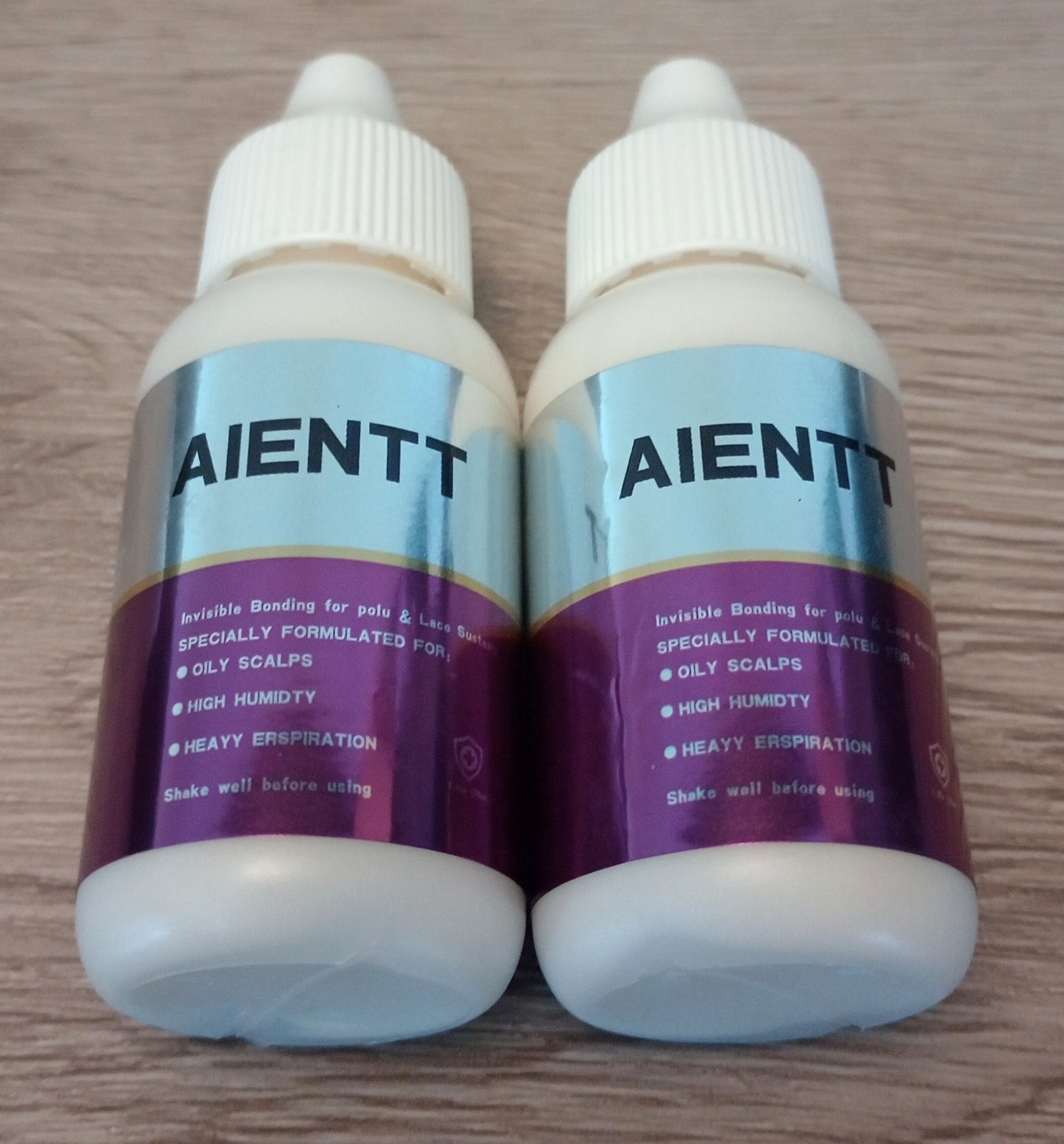 2x AIENTT Lace Wig Glue For Wigs Strong Hold, Waterproof, Invisible 1.3oz x2 NEW