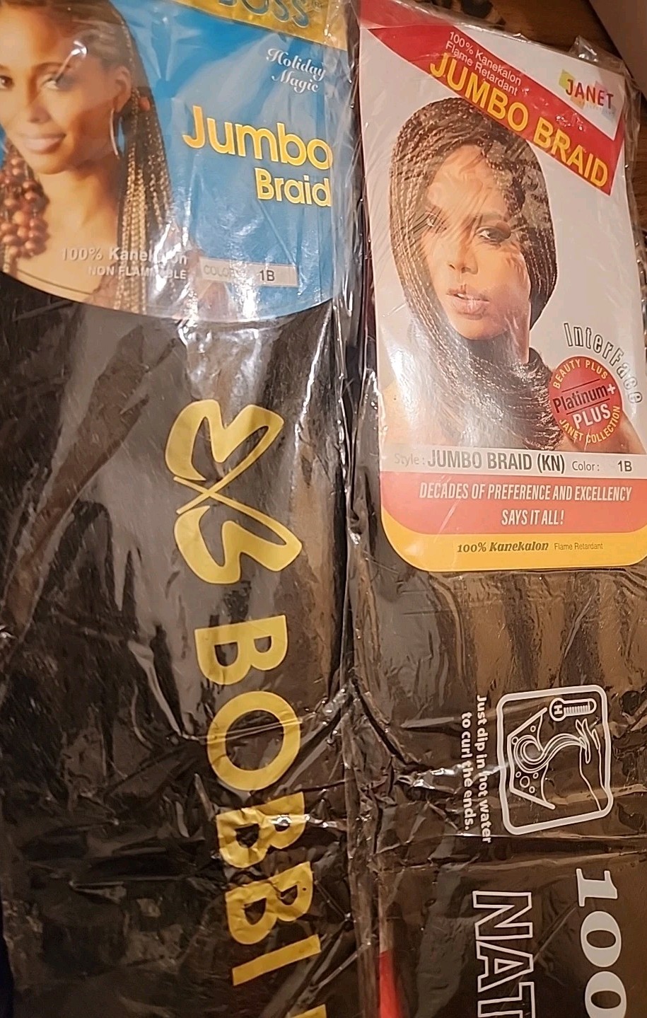 6 Packs Braiding And Crochet Hair Synthetic Multi Packs Color 1B and 30