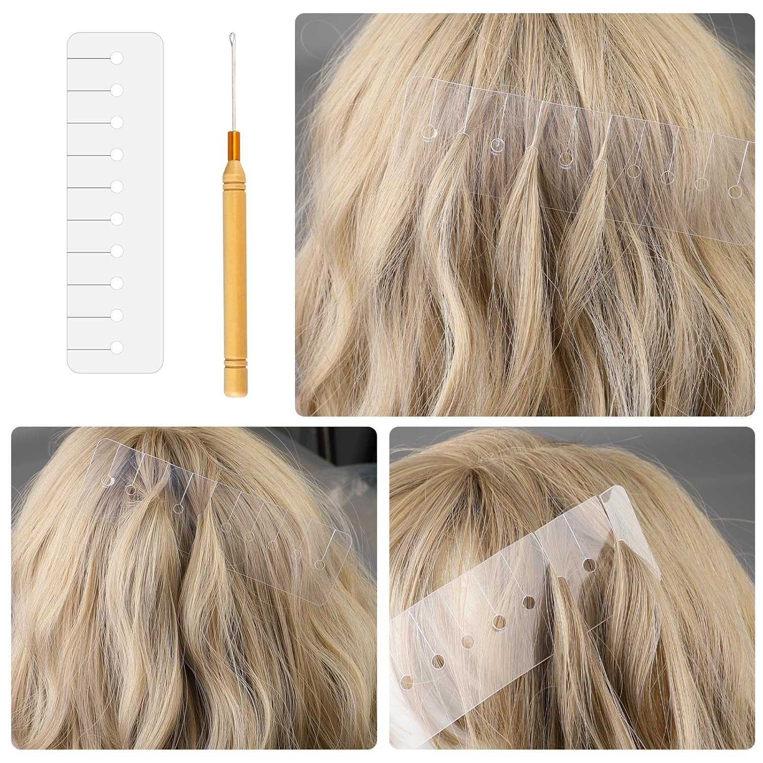 Heat Shield Guards For Hair Extension Multi Hole Shield Spacers Fusion Glue